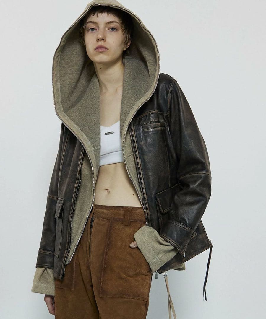 【美品】MAISON SPECIALレザー ジャケット