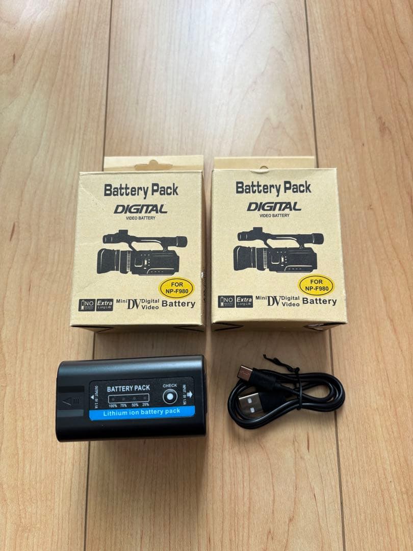 NP-F980 バッテリー カメラ モニター ビデオライトNP-F970 750