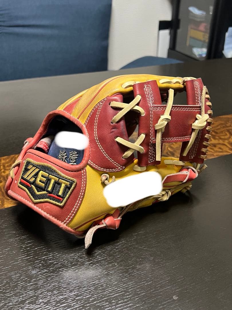 つ*う様 プロステイタス 軟式オーダーグラブ 黄/茶