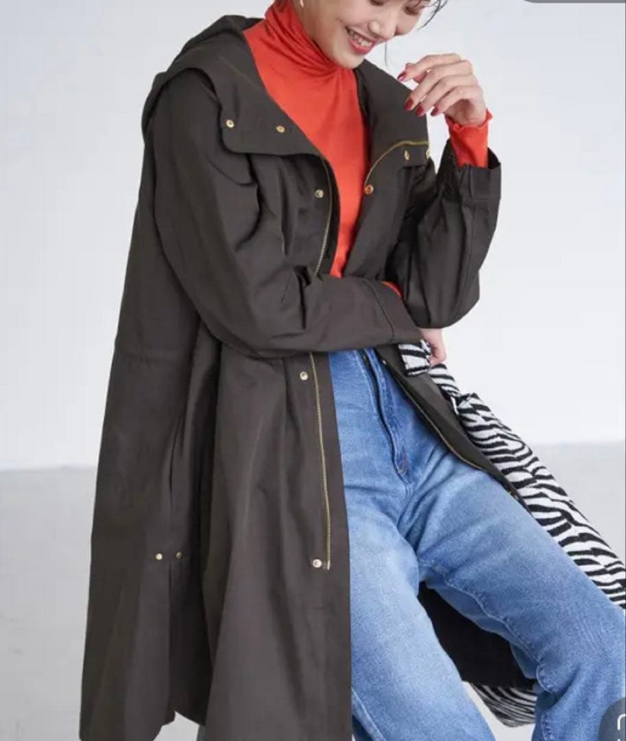 新品★ロペピクニック★撥水・花粉ガード/ライナー付きモッズコート★40