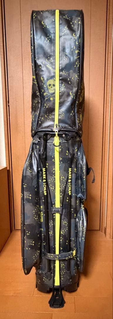 MARK&LONA スタンド式キャディバッグ　2025SS ブラックイエロー