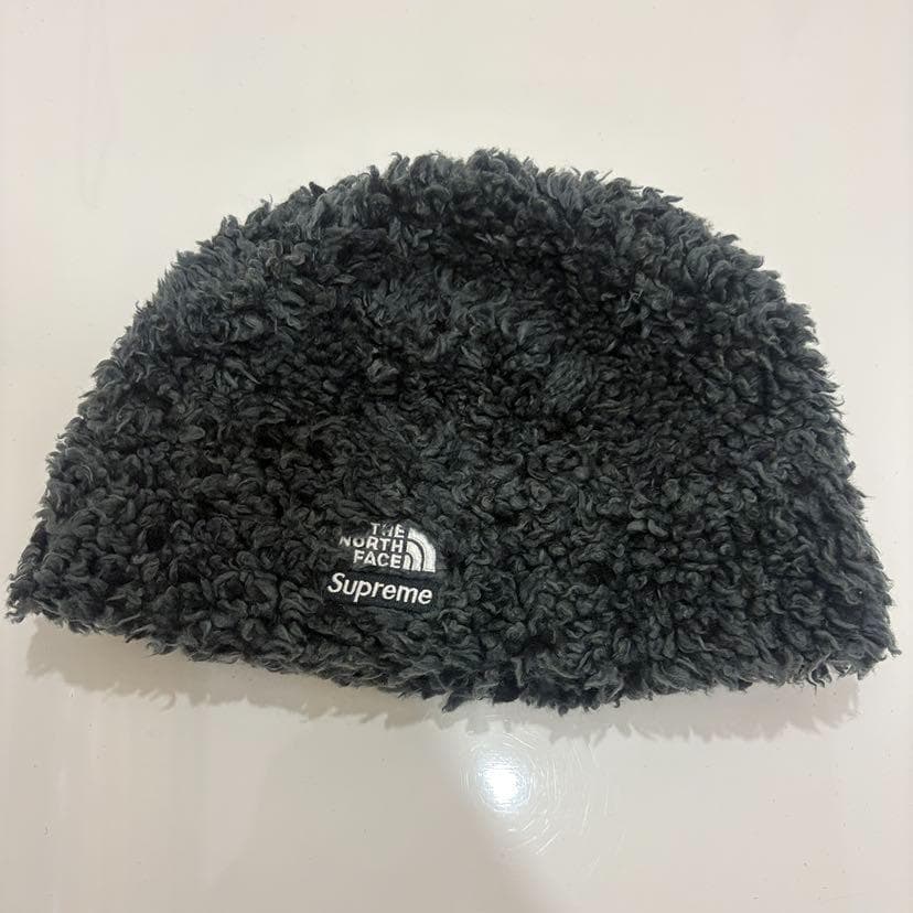 ザ・ノース フェイス×シュプリーム ハイパイル ビーニー グレー LXL