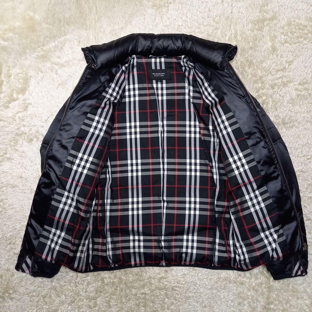 バーバリー　ブラックレーベル　ライダース　ダウンジャケット　サイズM　ホースロゴ