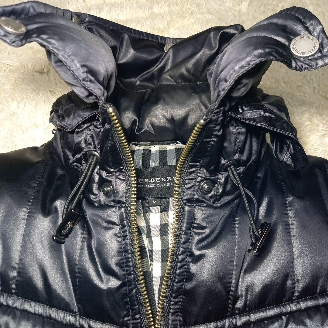 バーバリー　ブラックレーベル　ライダース　ダウンジャケット　サイズM　ホースロゴ