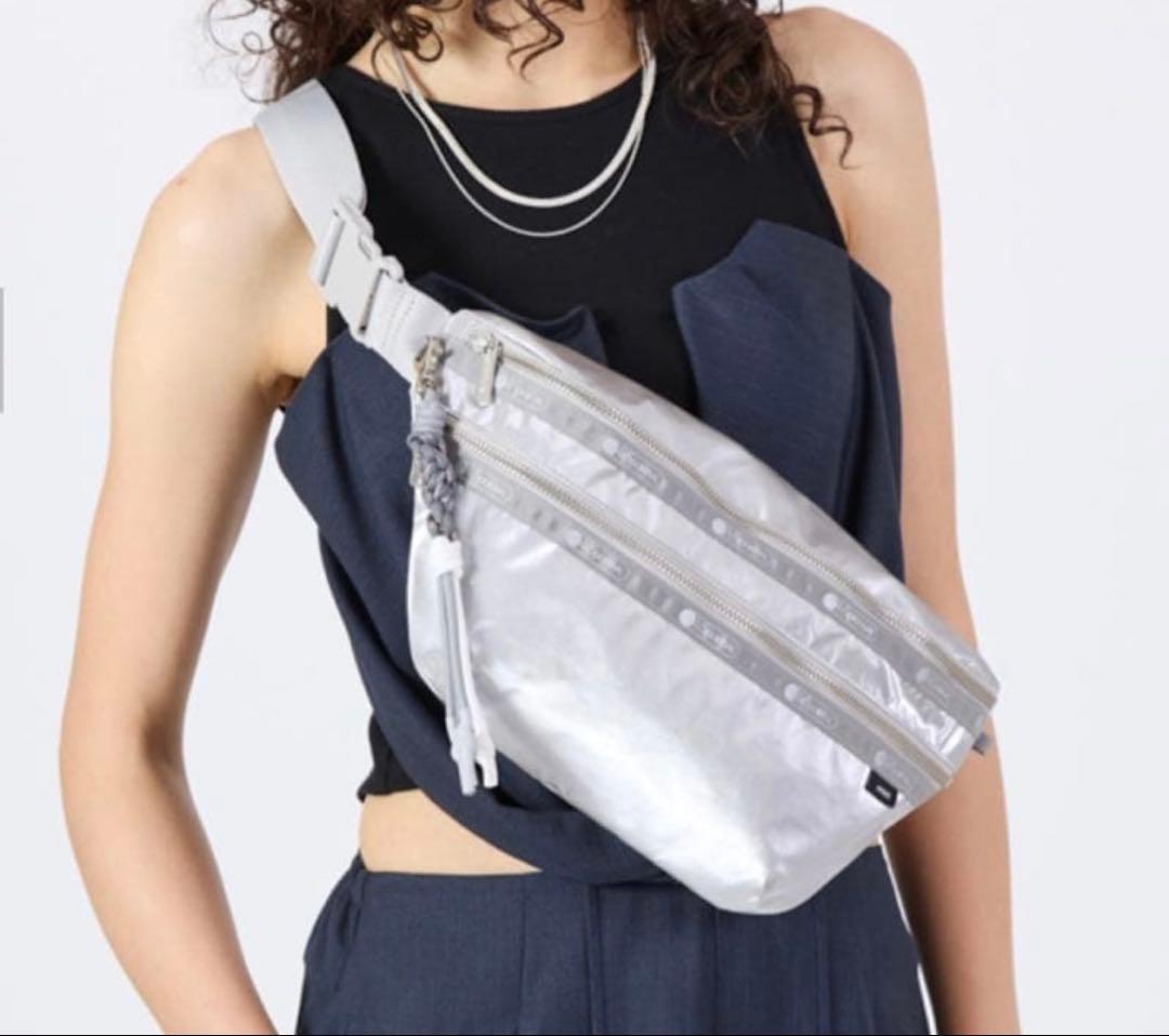 レスポートサック アメリ ベルトバック シルバー