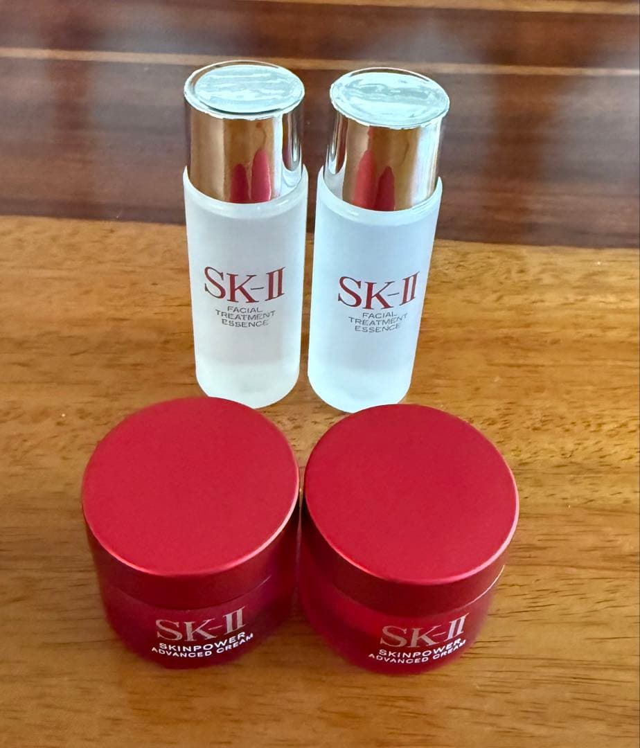 skⅡ アドバンズトクリーム15gか２個　化粧水30mlが2本