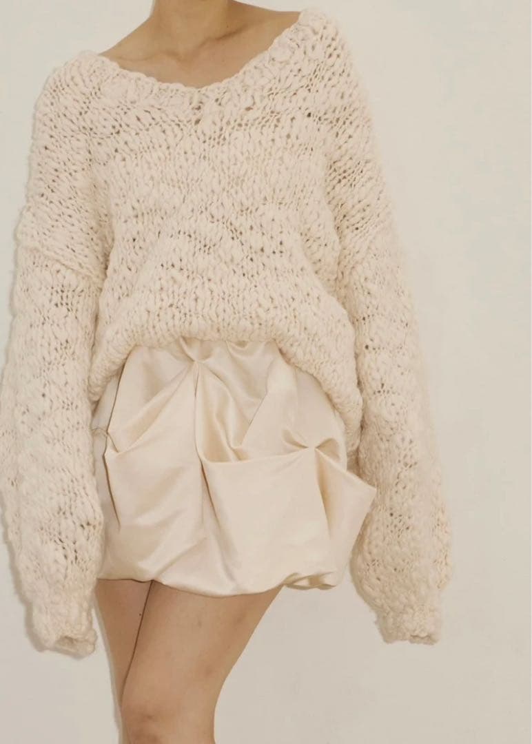 NOTRE emor ノートルエモア drape mini skirt