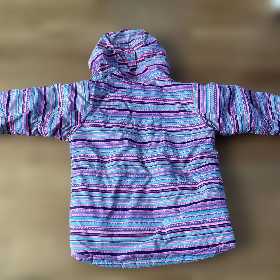 美品コロンビア子ども用 スキーウェア フード付きジャケットとスノーパンツ