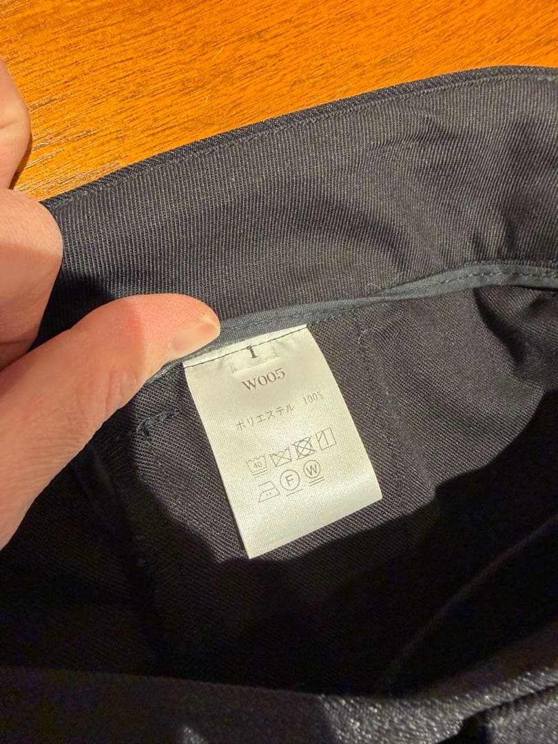 新品　W double polyester pants サイズ　1 OVY