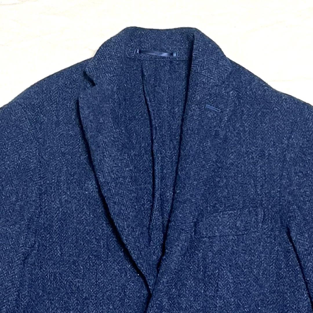 【美品】エディフィス　テーラードジャケット　ムーン ツイード　ヘリンボーン　S