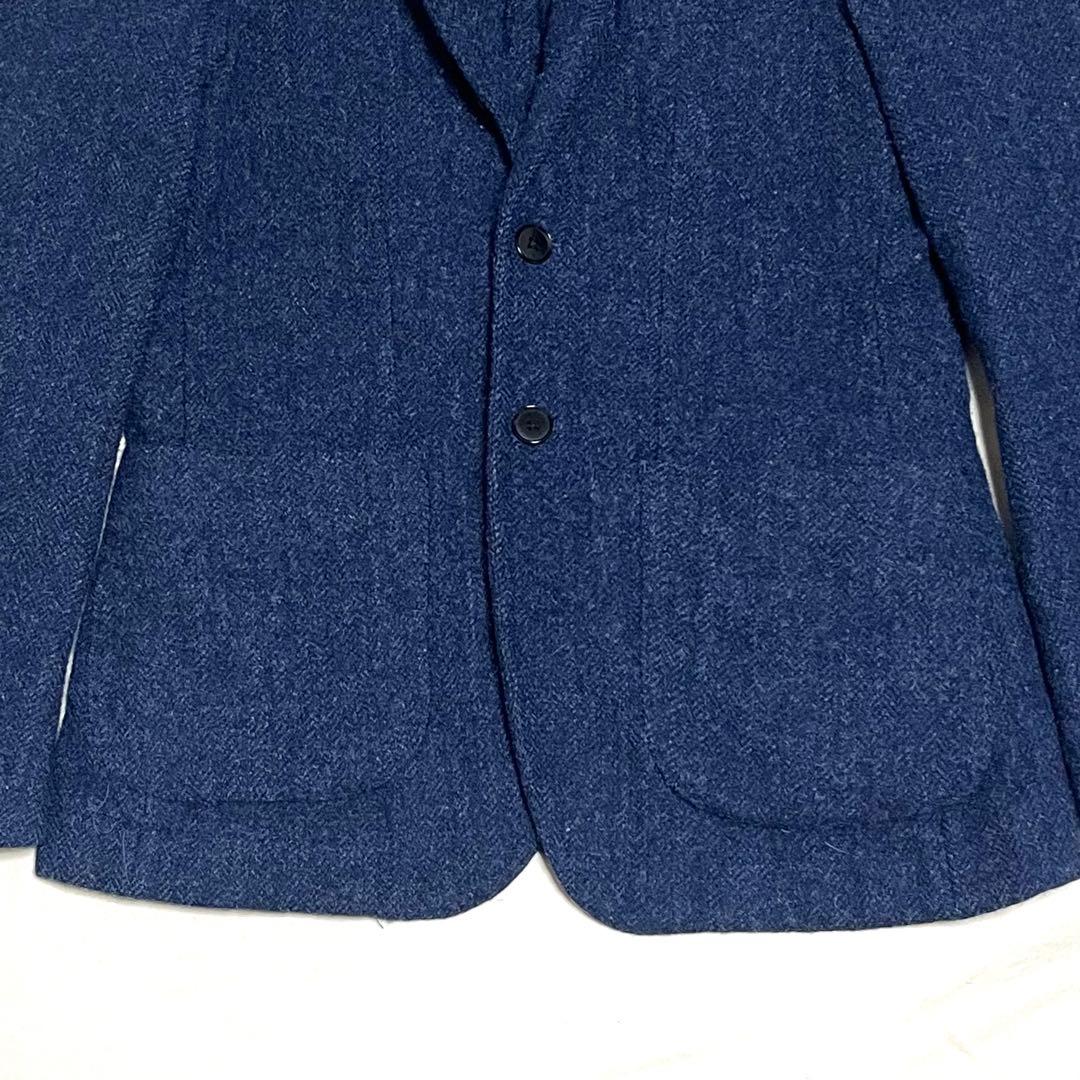 【美品】エディフィス　テーラードジャケット　ムーン ツイード　ヘリンボーン　S