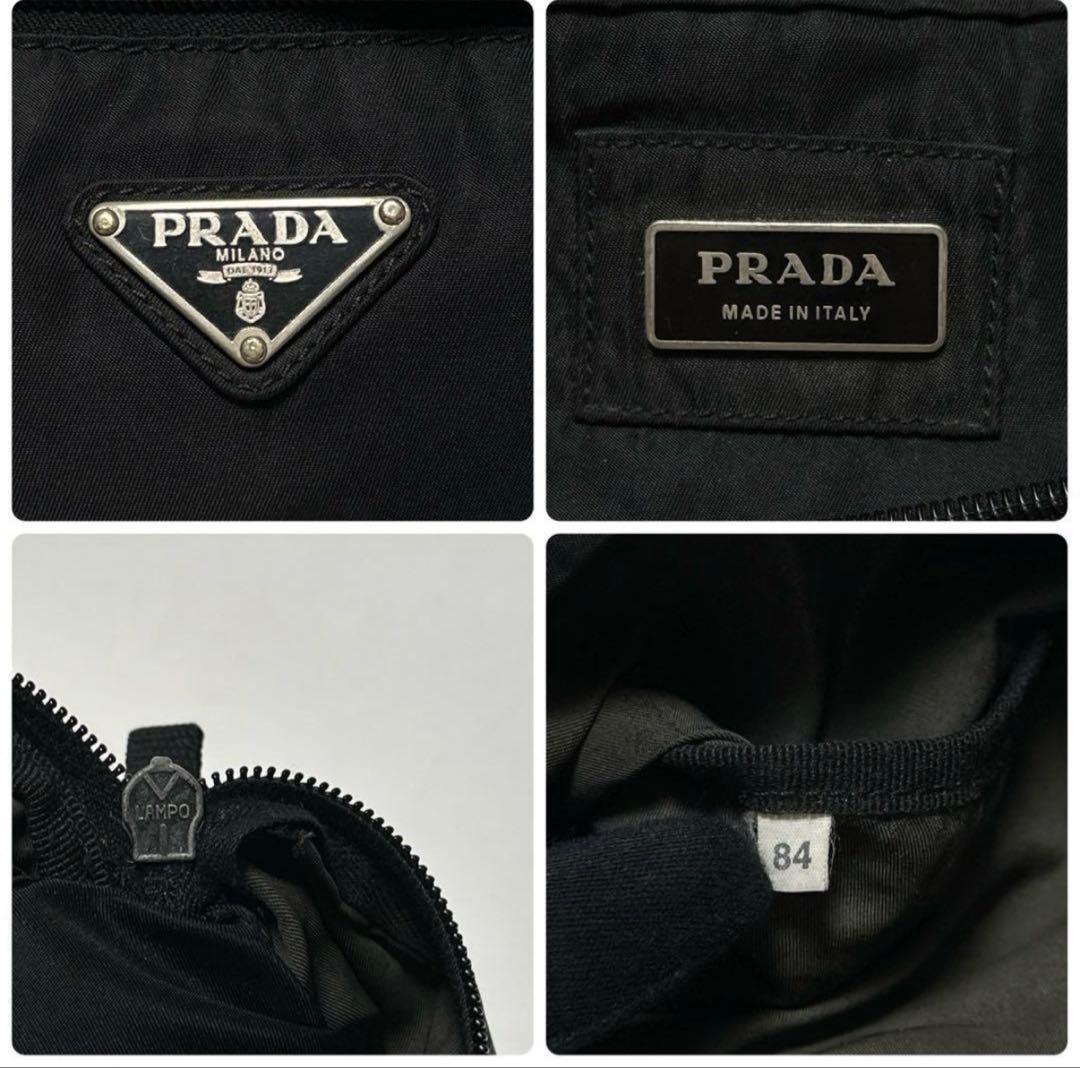 ペコちゃん　PRADA ブラック ウエストポーチ