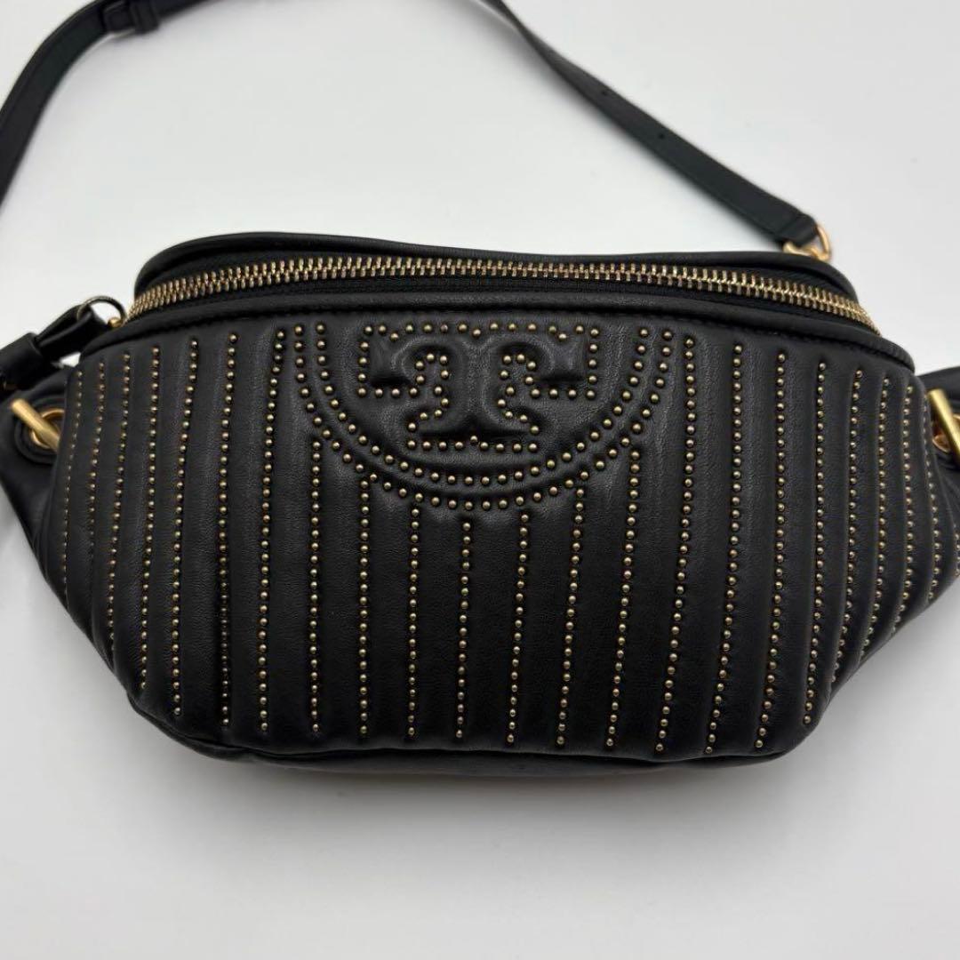 【良品✨】tory burch トリーバーチ　ボディバッグ　ウエストポーチ　黒