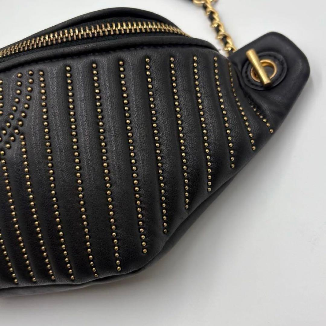 【良品✨】tory burch トリーバーチ　ボディバッグ　ウエストポーチ　黒
