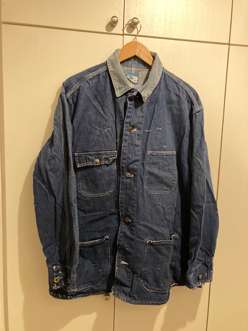 ビンテージSears インディゴデニム カバーオール XL