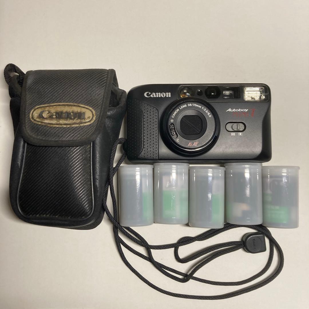 【完動品】Canon Autoboy MINI T フィルムカメラ 諸々備品付き