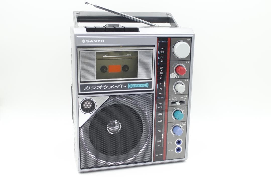 [M-TN 1803] SANYO サンヨー PAT-K1 カラオケラジカセ