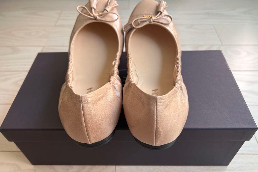 【新品未使用】プラダ バレエシューズ 36/ベージュ