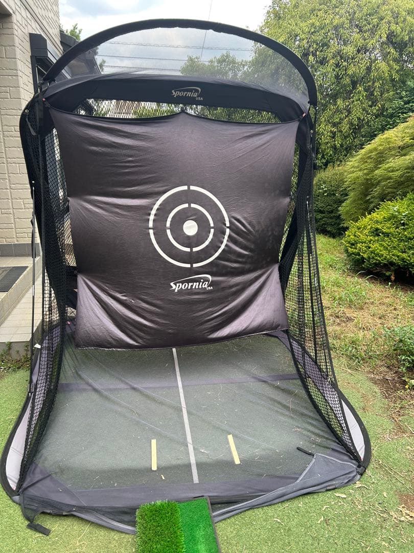 スポーニア ゴルフネットレギュラーサイズ シャンク対策ネット、2wayマット付き