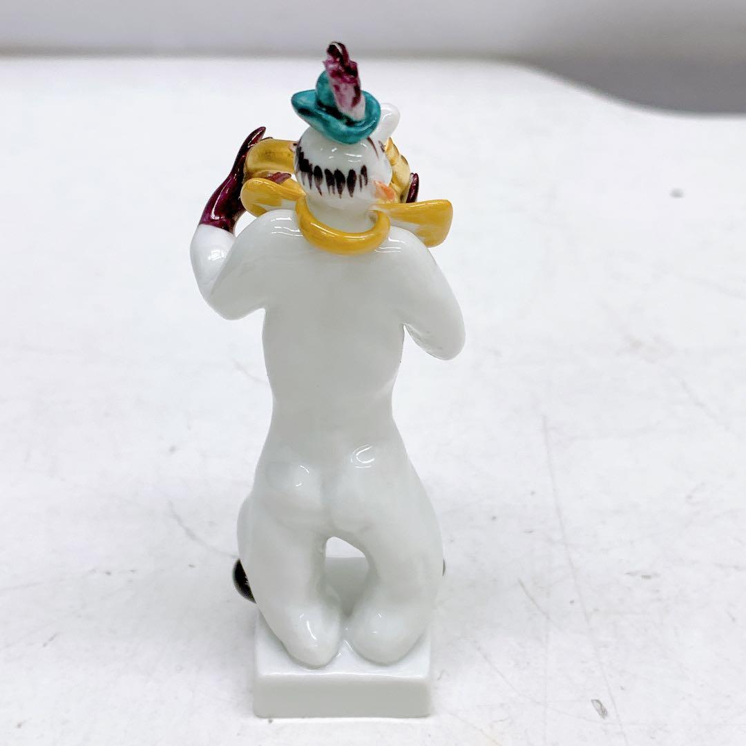 6AAM10 極美品 マイセン　マイセン人形　60661クラウン ホルン ピエロ