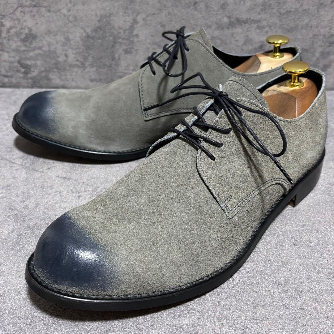 新品未使用　パドローネ　ダービーシューズ　スエード　グレー　本革　1938