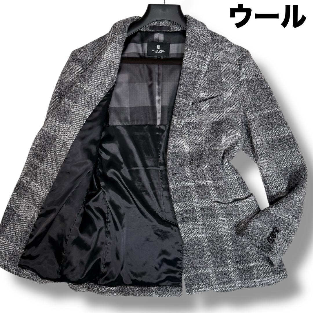未使用級 ブラックレーベルクレストブリッジ CBチェック テーラードジャケット