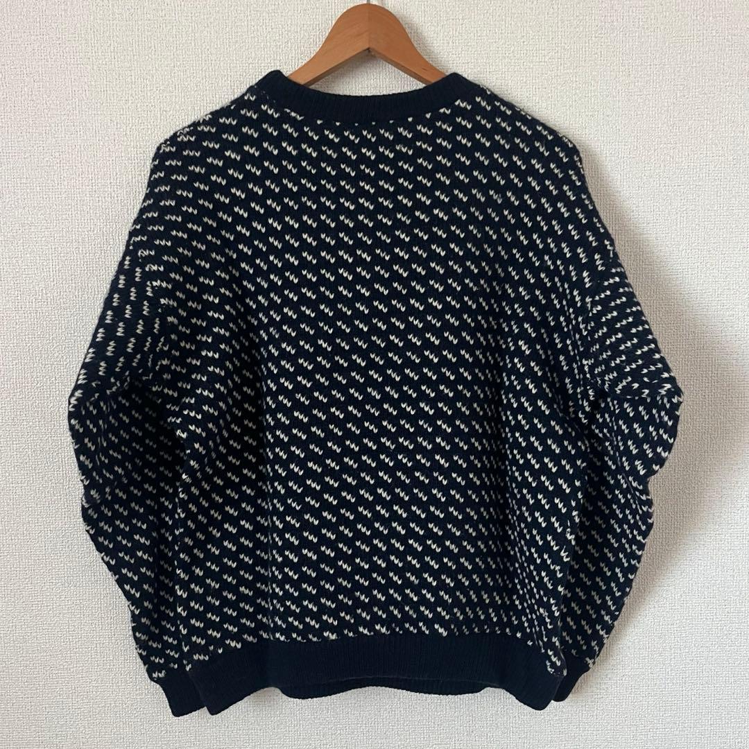 60's L.L.Bean 筆記体タグ バーズアイ柄 ウールニットセーター