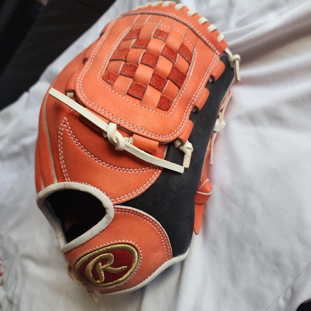 Rawlings 硬式野球グローブ ✨投手用オーダー✨オレンジ/ブラック