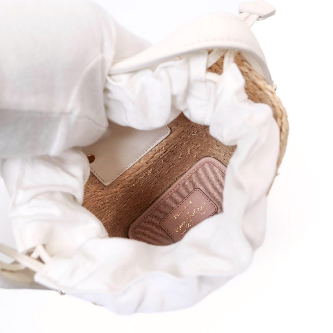 【極美品】ロジェヴィヴィエ かごバッグ ラフィア バスケット ミニ ベージュ