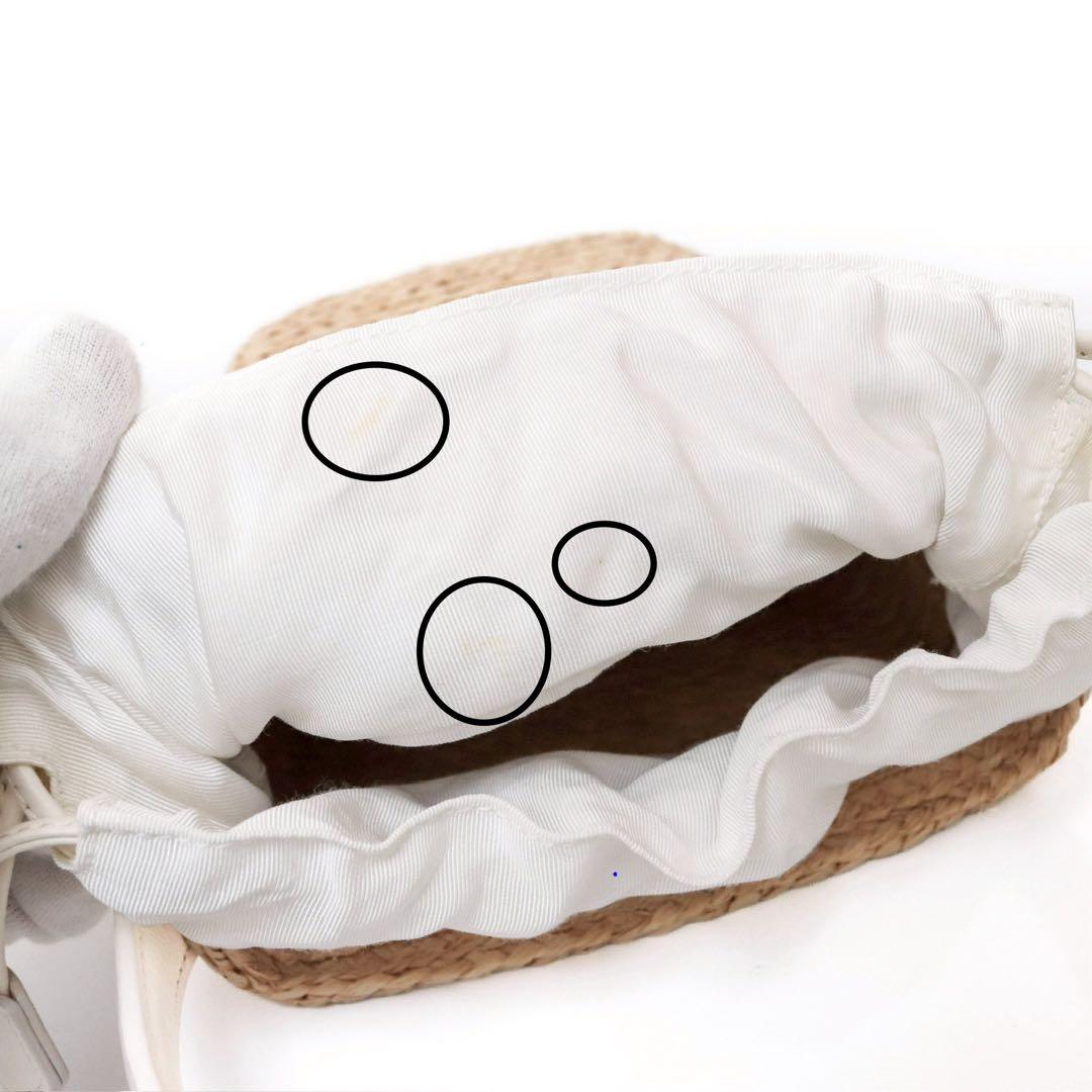 【極美品】ロジェヴィヴィエ かごバッグ ラフィア バスケット ミニ ベージュ