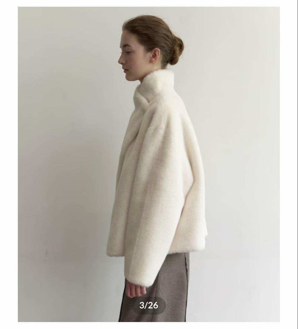 【新品】Na.e Reversible Fur Coat White コート