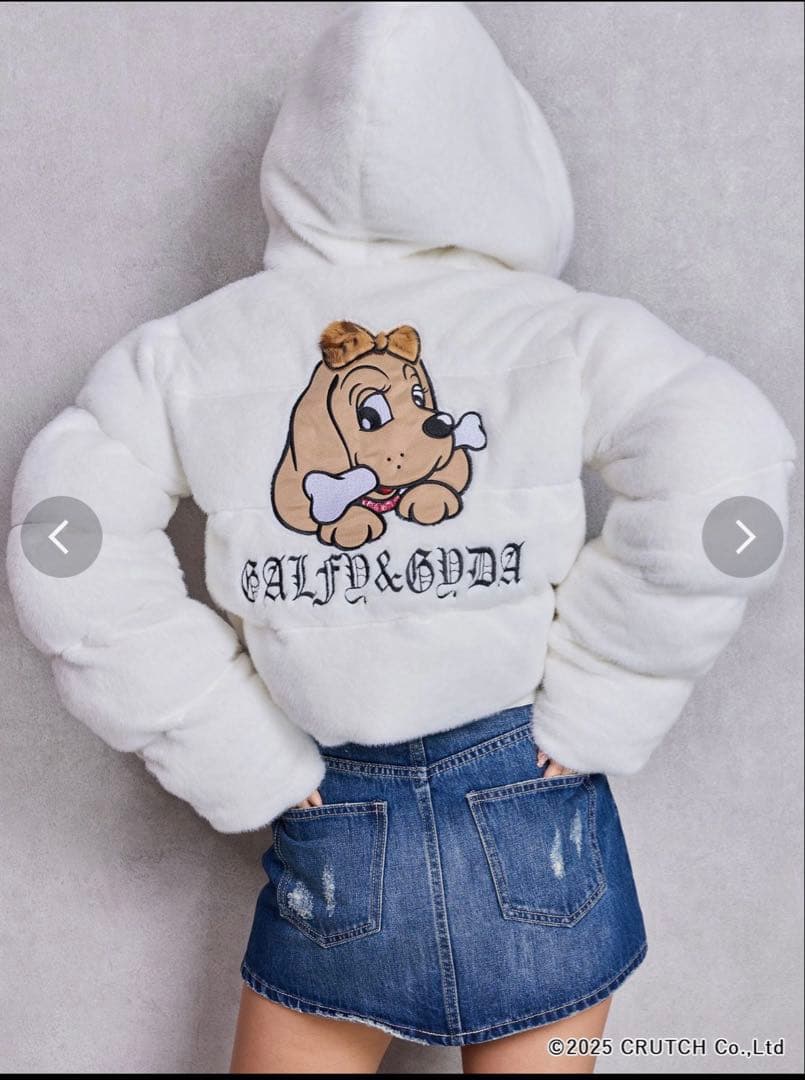 GYDA×GALFY eco far superショートコート 早い者勝ち