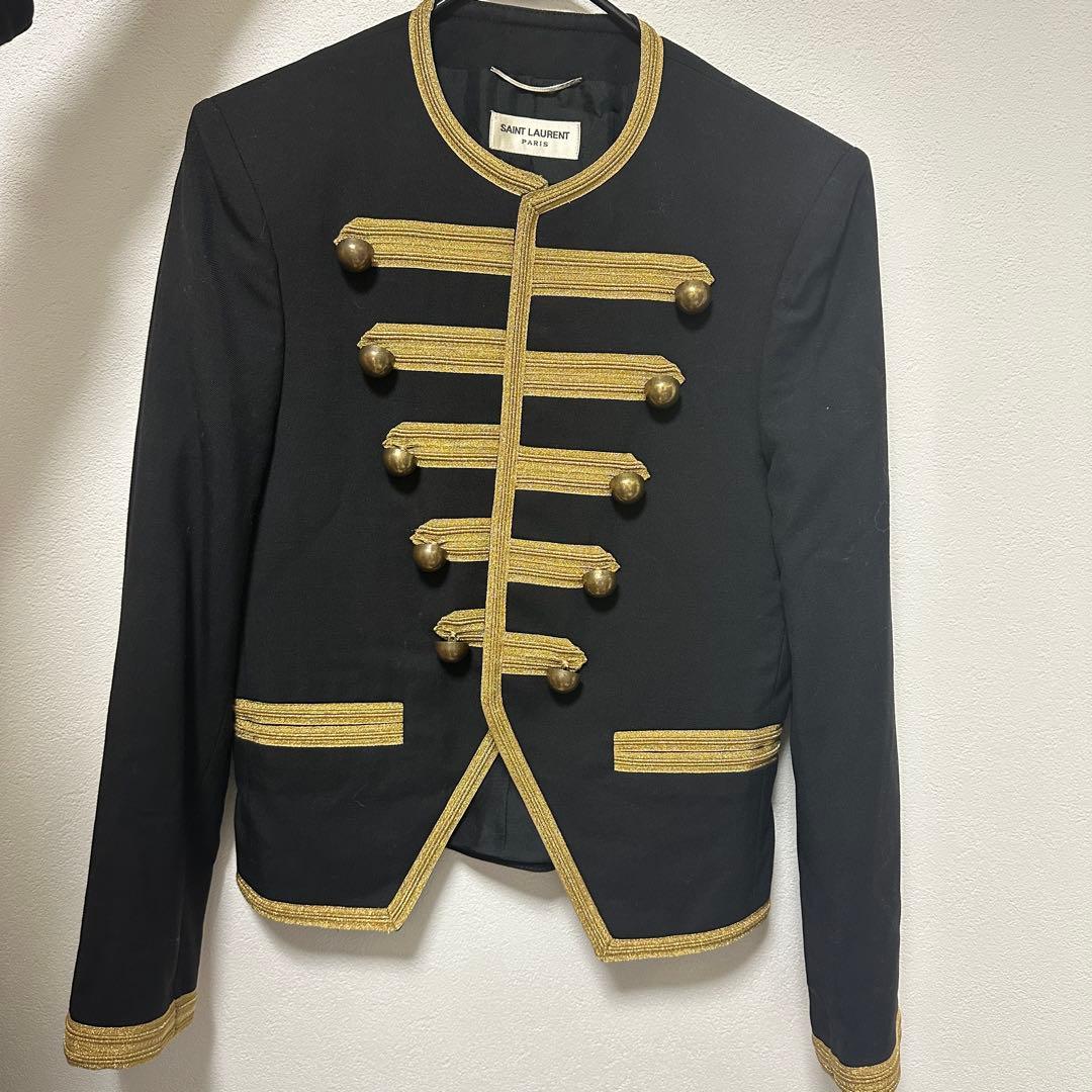 サンローラン 15SS エディ期 オフィサー ナポレオンジャケット46