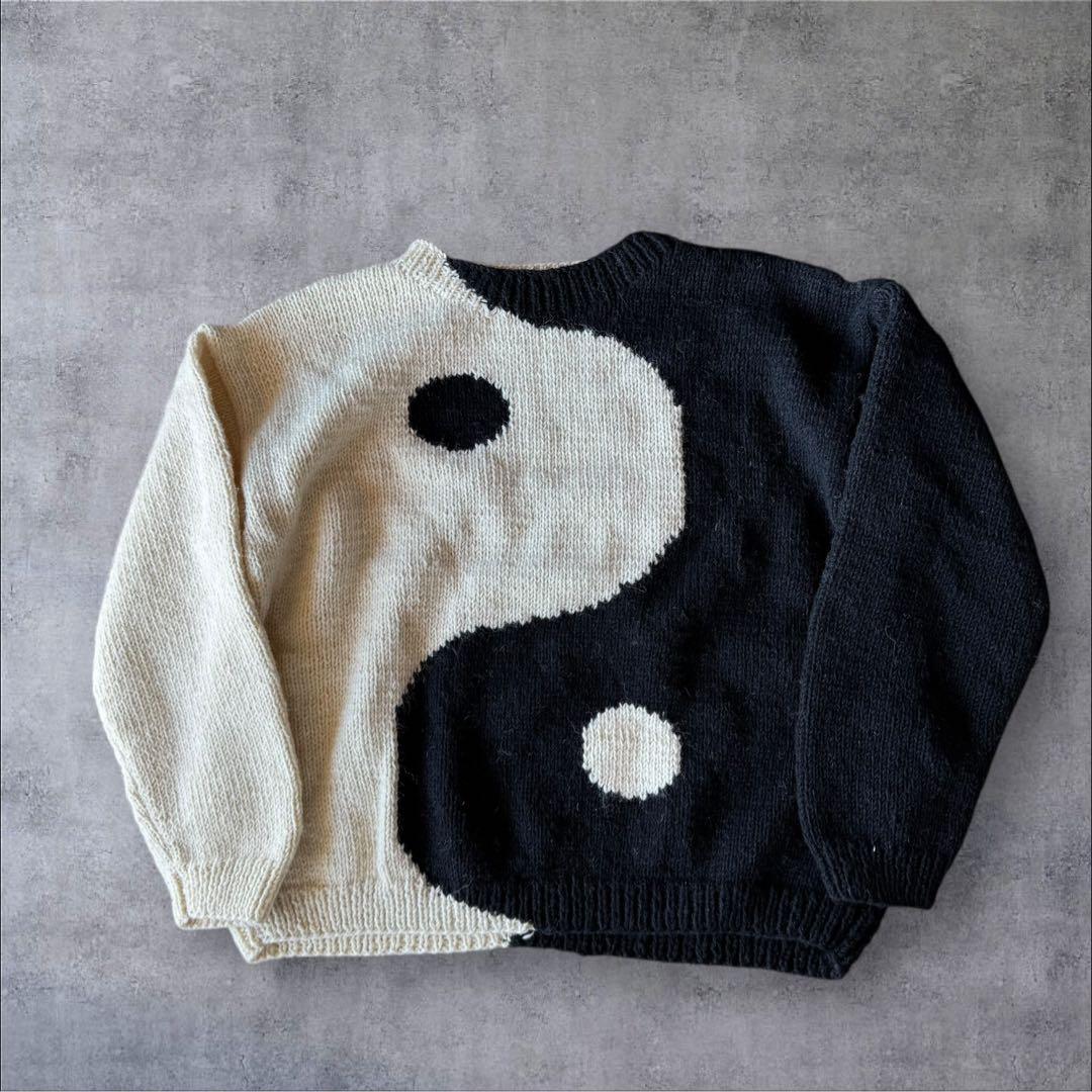 Macmahon knitting millsマクマホン　陰陽マーク　ニット