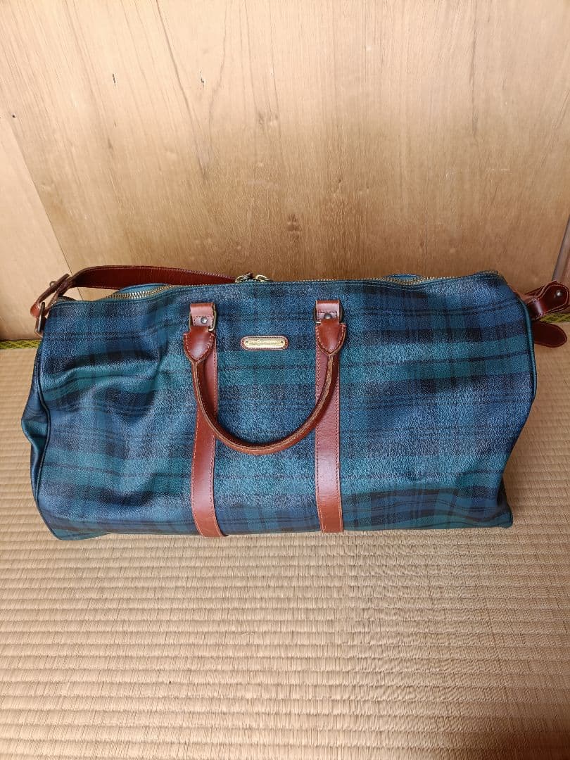 POLO RALPH LAURENタータンチェック ボストンバッグ 大容量