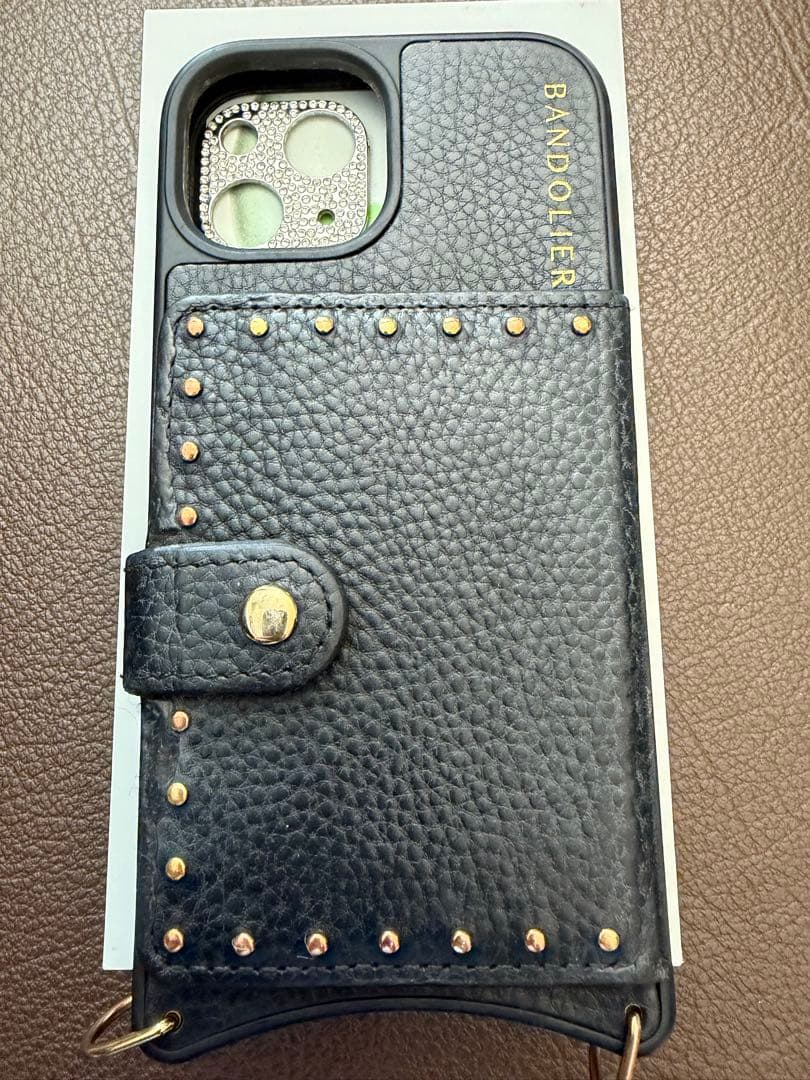 BANDOLIER ブラックレザー iPhoneケース