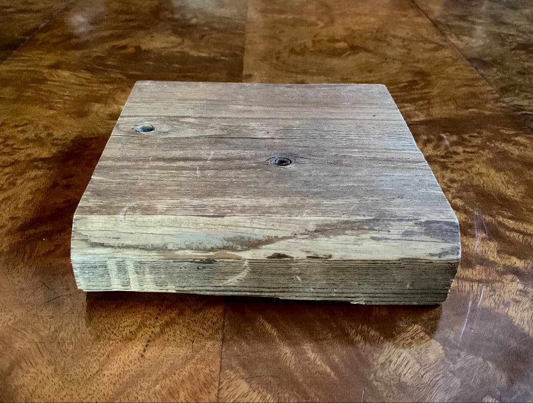 法隆寺古材台　昭和百萬塔　香合　杉村和作　『栄春』　法隆寺大野可圓書付箱　共箱