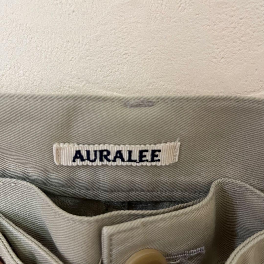 パンツ AURALEE HEAVY CHINO CLOTH BELTED PANTS