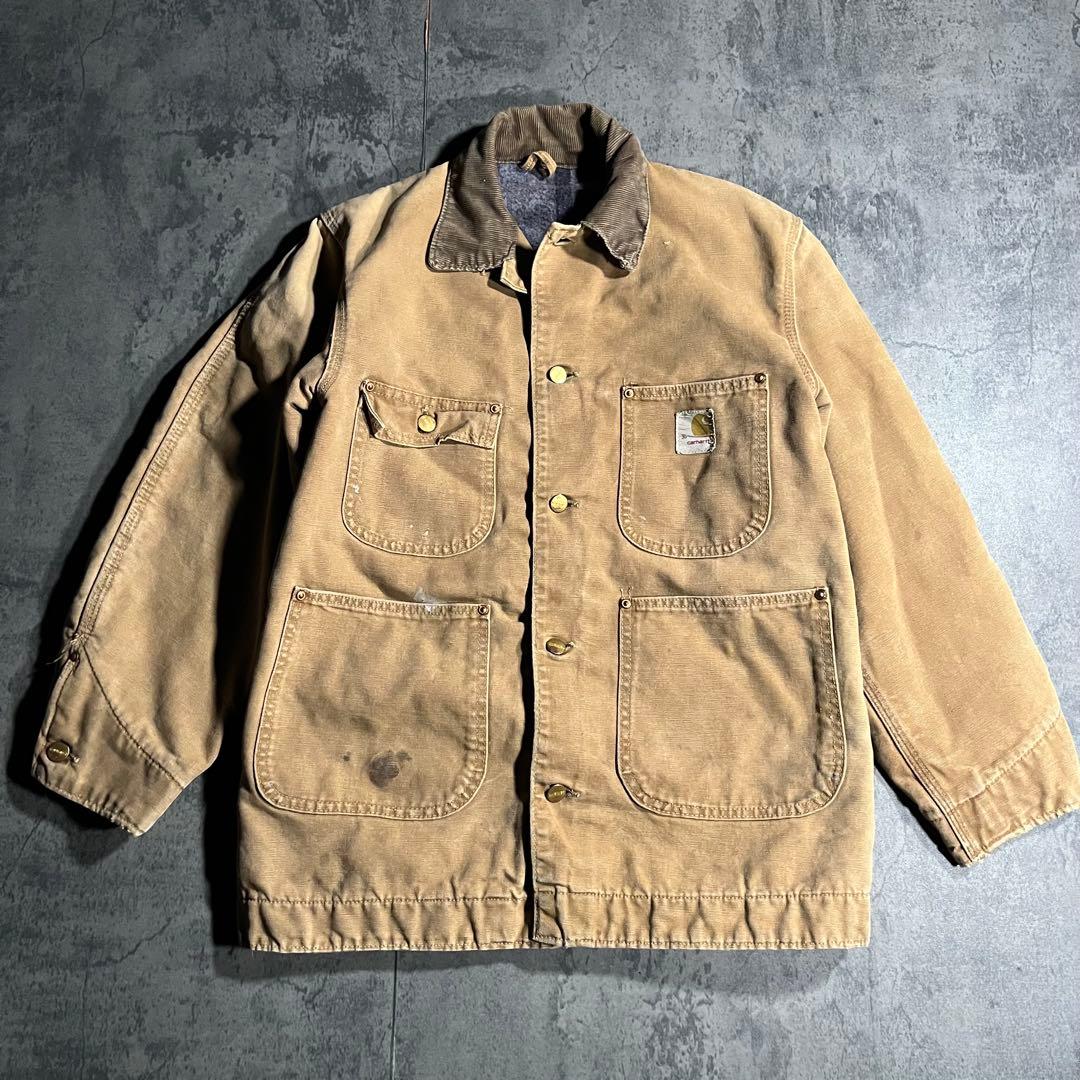 60s vintage Carhartt USA製 チョアコート ブラウン 36