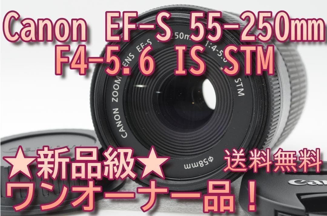 ☆新品級②☆ Canon EF-S 55-250mm f4-5.6 IS STM