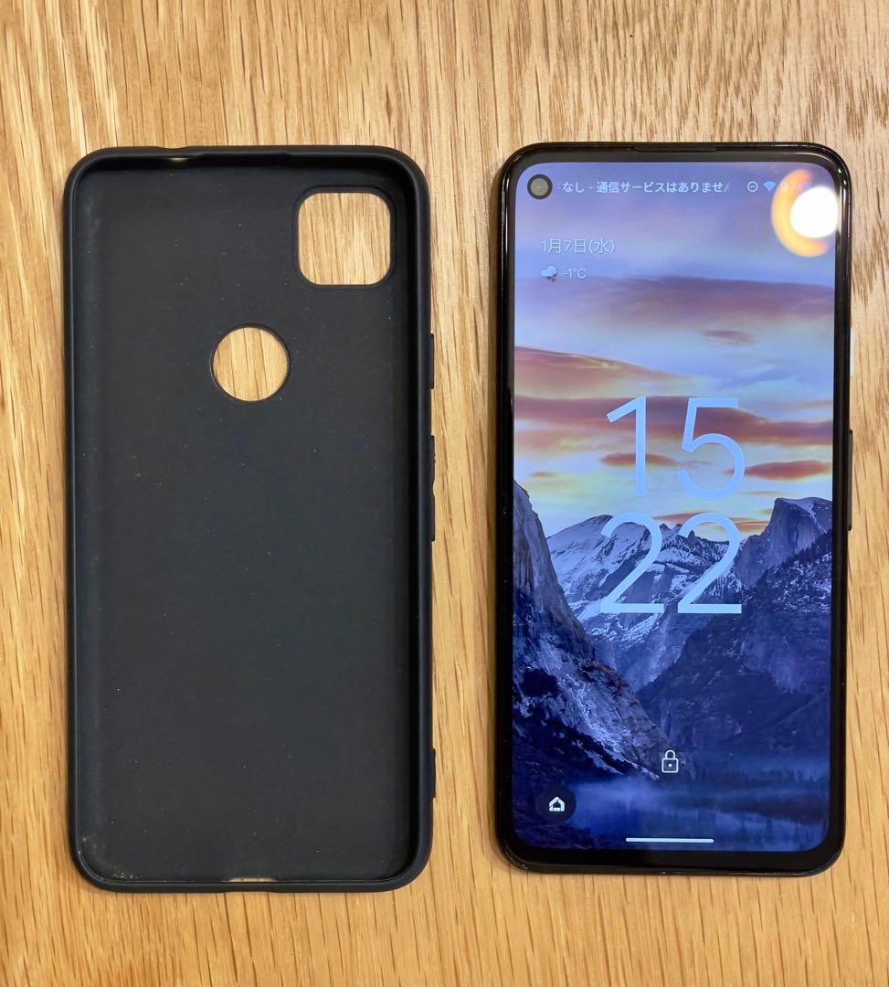 【傷あり】Google Pixel 4a ブラック ケース付き（本体のみ）