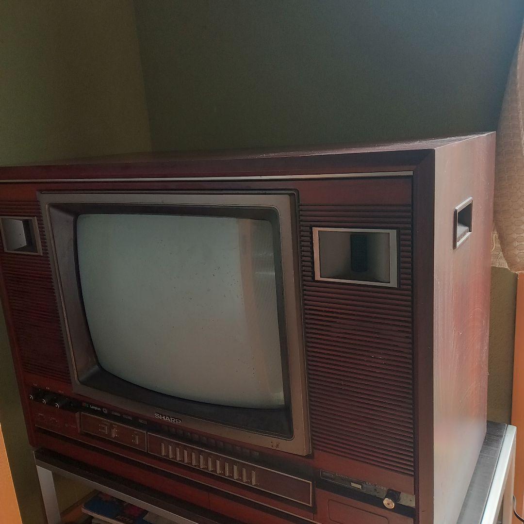 木目調 ブラウン管テレビ 大型