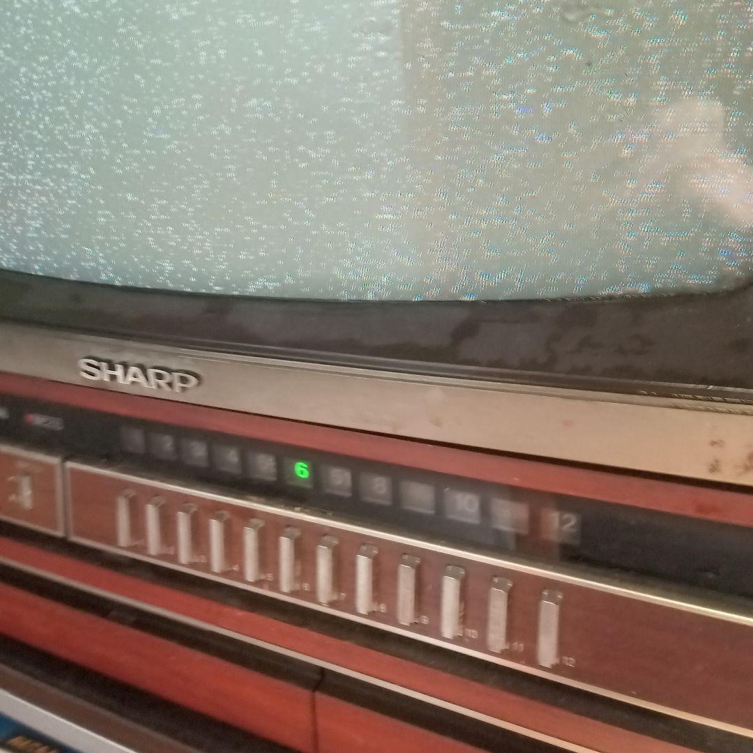 木目調 ブラウン管テレビ 大型