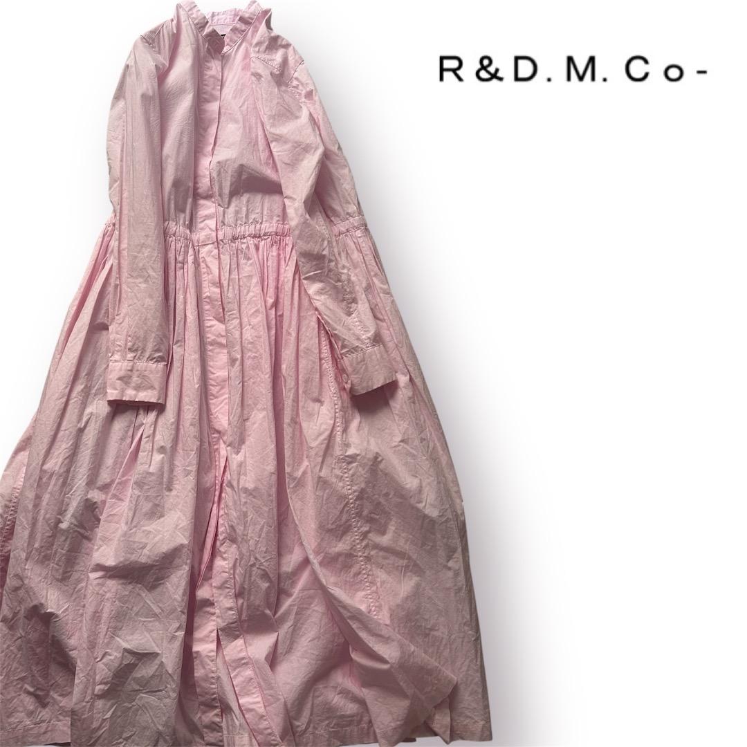 専用R & D.M.Co ガーメントダイフロントオープンシャツドレス 春ワンピ