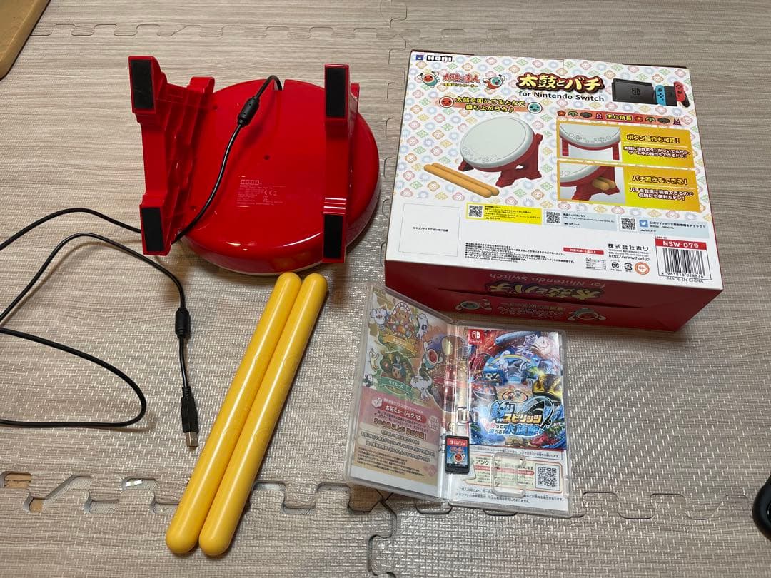 太鼓の達人ドンダフルフェスティバルと太鼓とバチ　セット売り　背面版無し