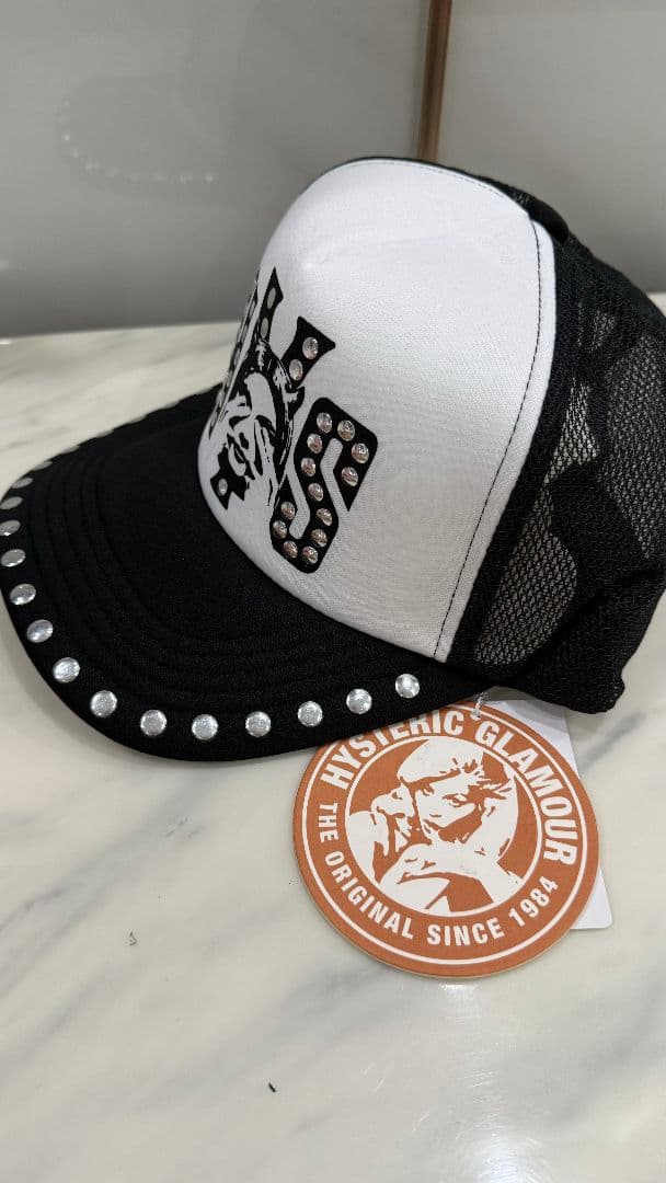 【新品未使用】ヒステリックグラマー　スタッズメッシュキャップ -007