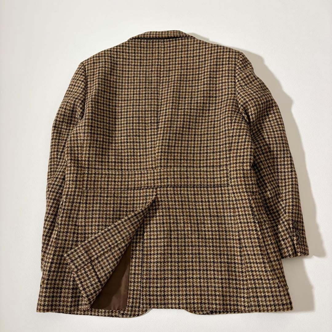 美品 バーバリー ツイードジャケット ハウンドトゥース ブリティッシュ調 AB4