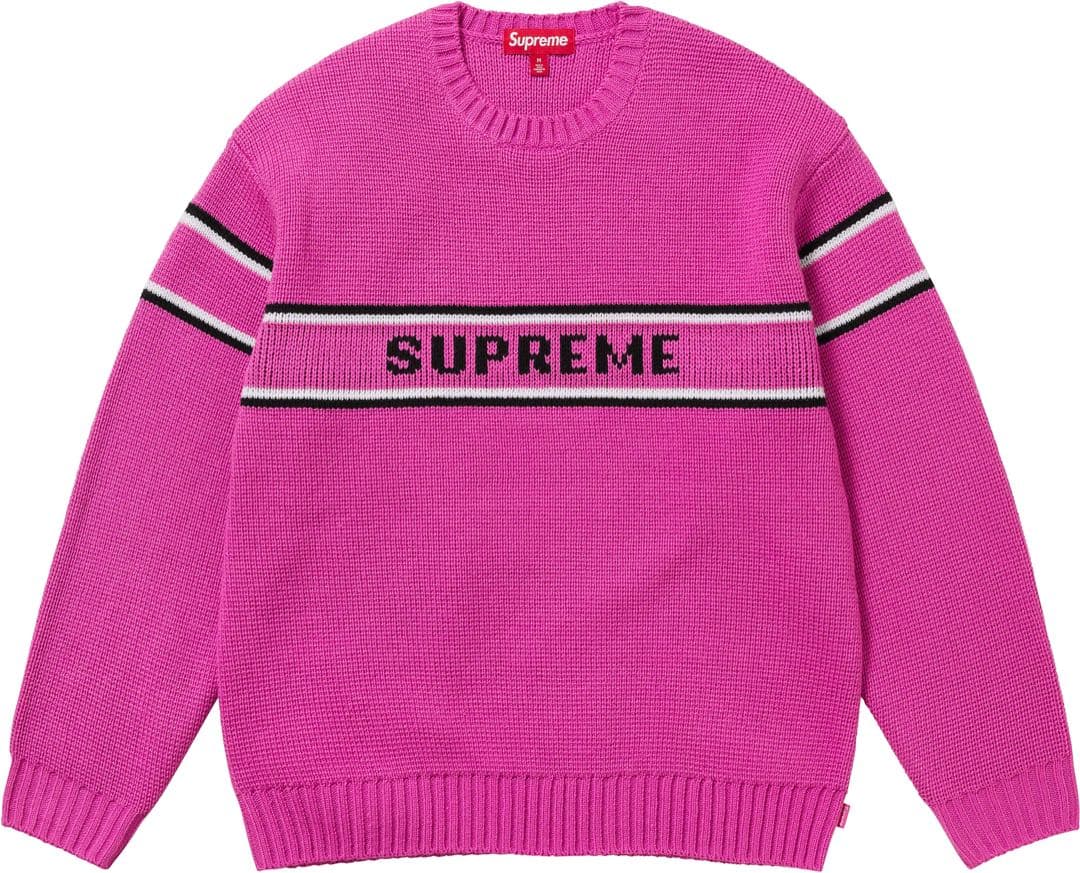 Supreme 23FW Chest Stripe SweaterサイズS