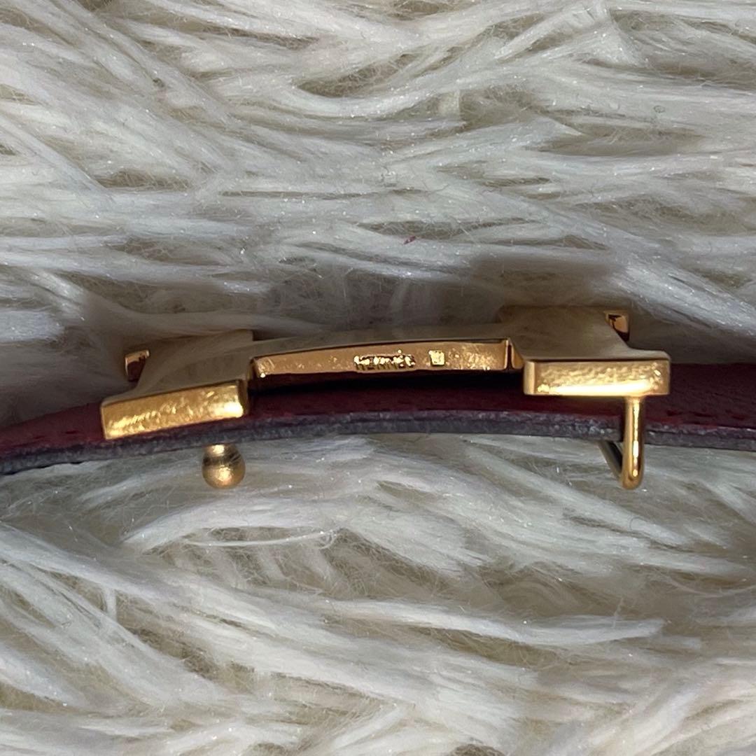 【極美品】エルメス ベスト Hロゴ リバーシブル ゴールド金具 コンスタンス