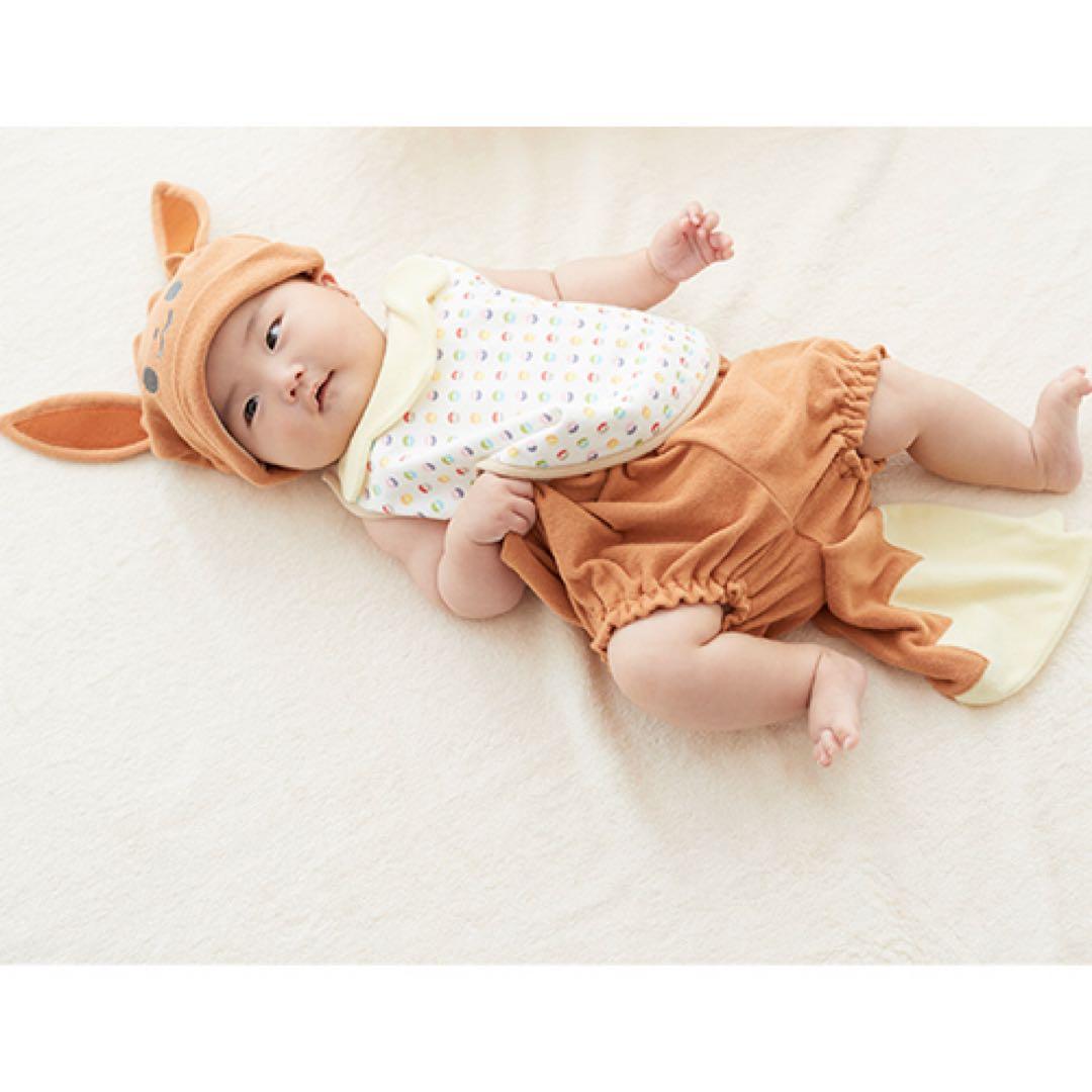 【新品未開封】モンポケなりきりイーブイ ベビーギフトポケモン ジェラピケ 犬印